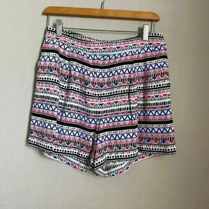 Hinge Aztec Print Shorts Size 4